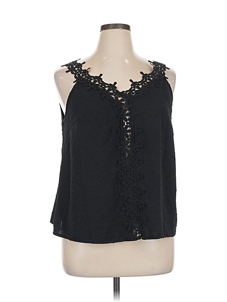 Pre-owned Shein Curve Sleeveless Blouse In Black
