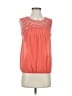 Studio M 100% Cotton Orange Sleeveless Blouse Size XS - photo 1