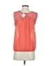 Studio M 100% Cotton Orange Sleeveless Blouse Size XS - photo 2