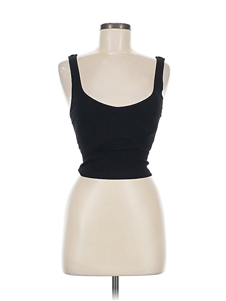 Pre-owned Revival Tank Top Black Strapless Neckline Tops