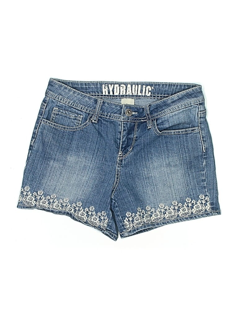 Pre-owned Hydraulic Denim Shorts In Blue