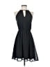 H&M 100% Polyester Solid Black Cocktail Dress Size 2 - photo 1