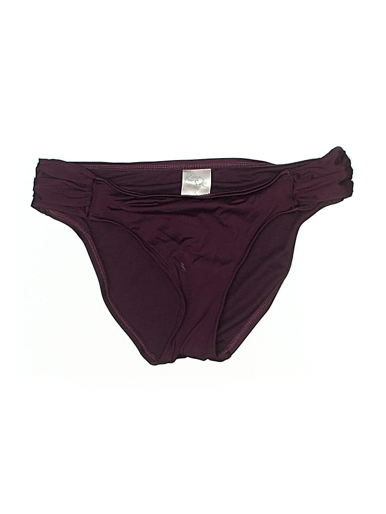 Pre-owned Kona Sol Swimsuit Bottoms In Burgundy
