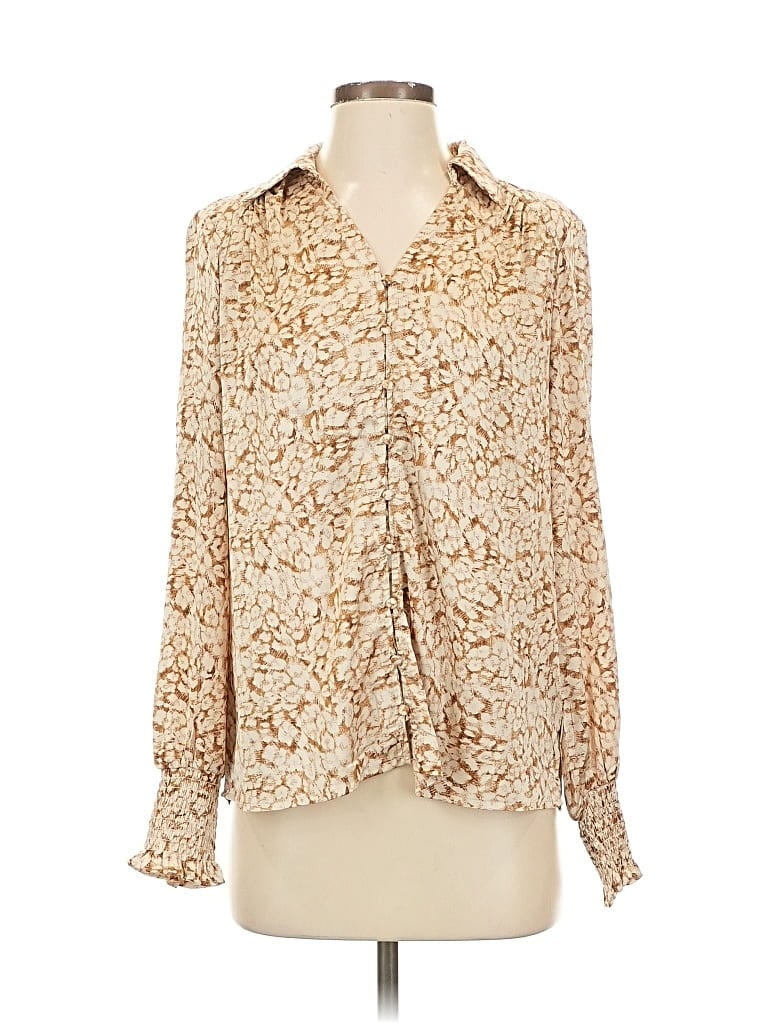 Pre-owned Rachel Zoe Tjx Long Sleeve Blouse In White