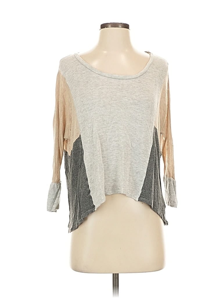 ELLA MOSS Pre-owned 3/4 Sleeve T-shirt In Gray