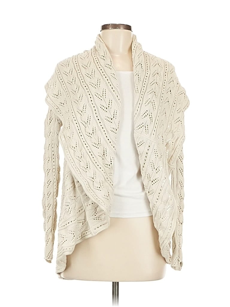 Pre-owned Cabi Cardigan Sweater In White