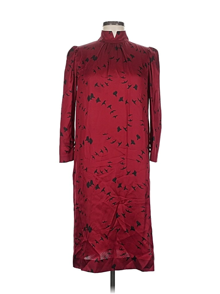 Pre-owned Neiman Marcus Cocktail Dress In Burgundy