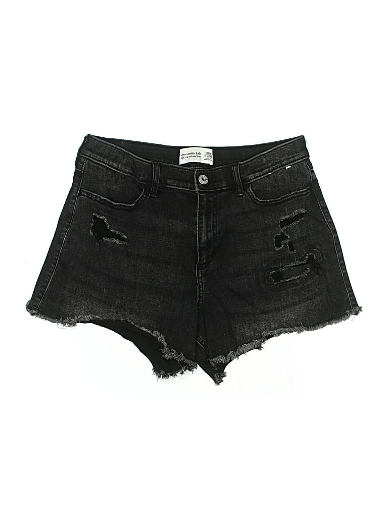 Click to view more detailed imagery on our partner's website Pre-owned Abercrombie Kids' Denim Shorts In Black