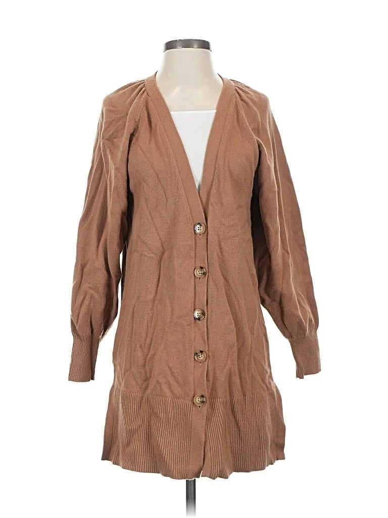 Pre-owned Ann Taylor Cardigan Sweater In Brown