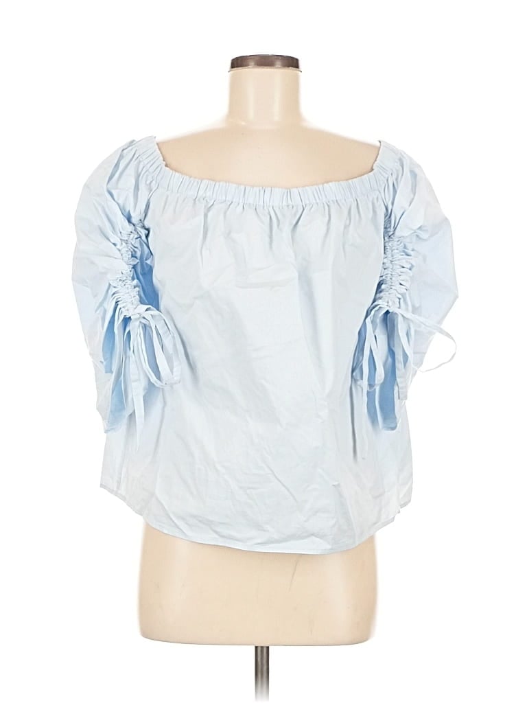 SOPRANO Pre-owned Short Sleeve Blouse In Blue