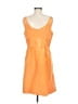 Shoshanna 100% Polyester Solid Orange Casual Dress Size 8 - photo 2