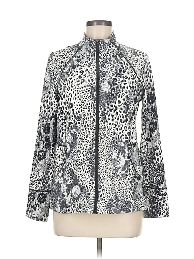 Pre-owned Zenergy By Chico's Jacket In Silver