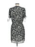 Paper Crane 100% Polyester Paisley Black Casual Dress Size M - photo 2
