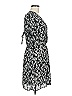 Paper Crane 100% Polyester Paisley Black Casual Dress Size M - photo 4