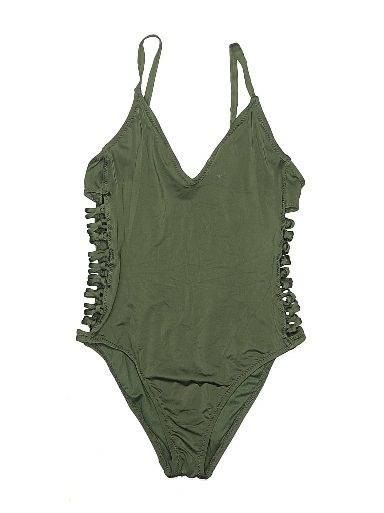 Pre-owned Shade & Shore One Piece Swimsuit In Green