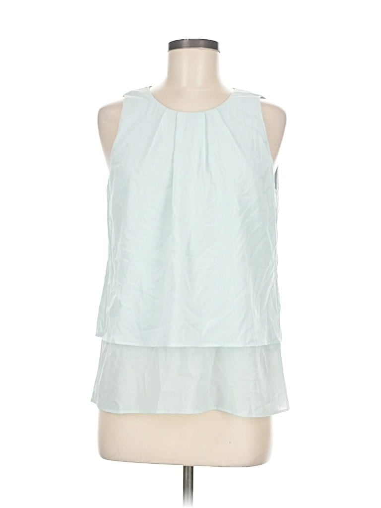 Pre-owned J.crew Factory Store Sleeveless Blouse In Blue