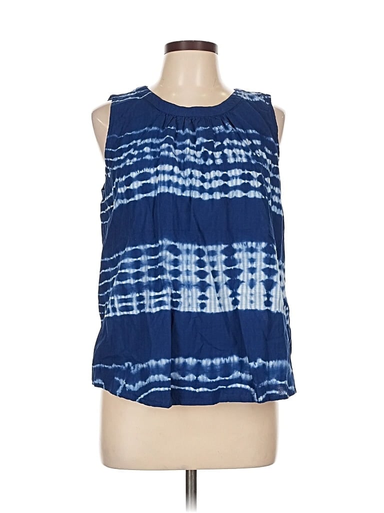 Pre-owned Sonoma Goods For Life Sleeveless Blouse In Blue