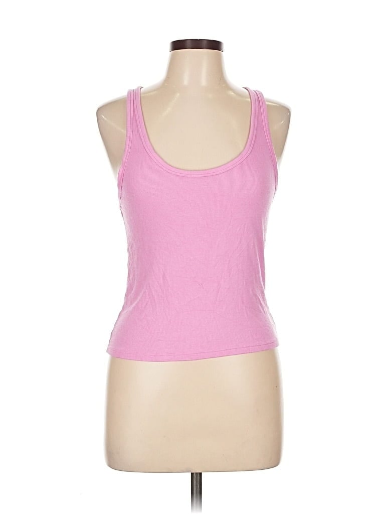 Pre-owned Victoria's Secret Pink Sleeveless Top Pink Scoop Neck Tops