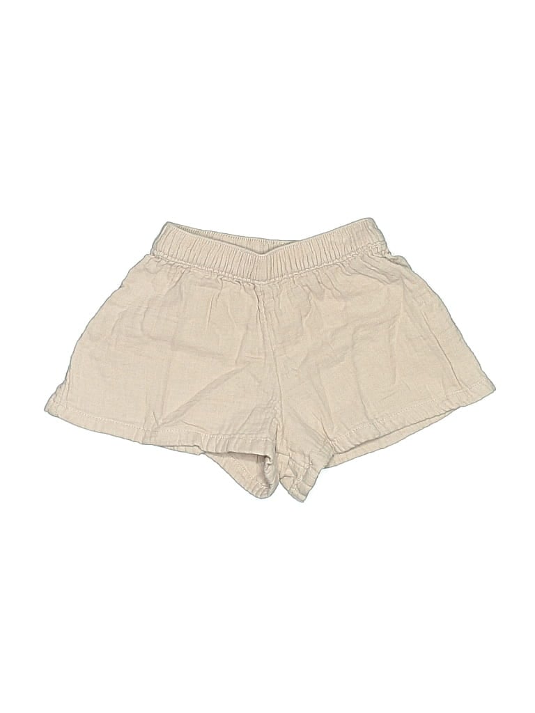 Pre-owned Little Planet Kids' Khaki Shorts In Brown