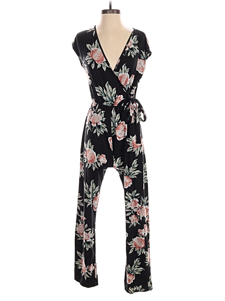 Pre-owned Caution To The Wind Jumpsuit In Black