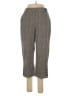 Lands' End Chevron-herringbone Gray Tan Casual Pants Size 10 - photo 1