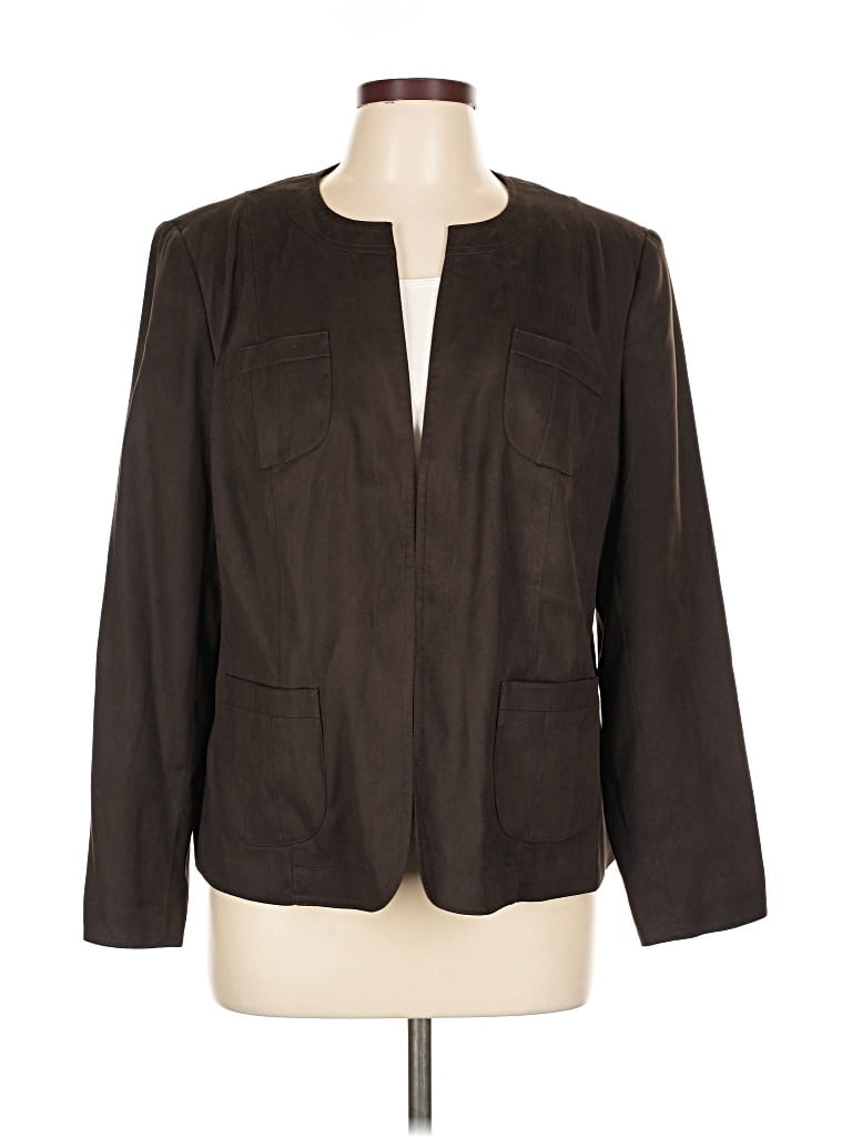 Click to view more detailed imagery on our partner's website Pre-owned Talbots Blazer Jacket In Brown