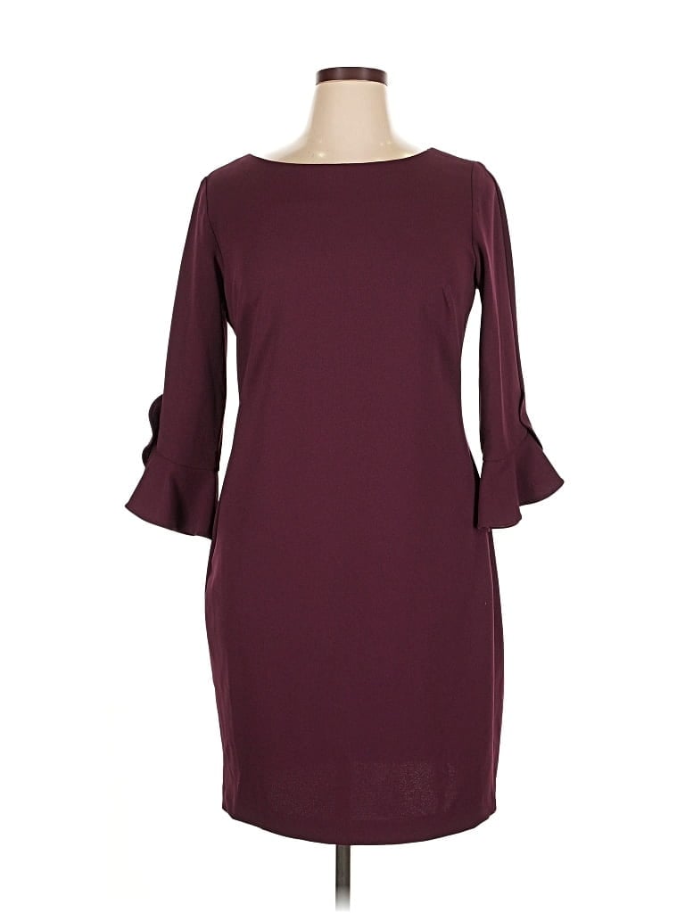 Pre-owned Karl Lagerfeld Casual Dress In Burgundy