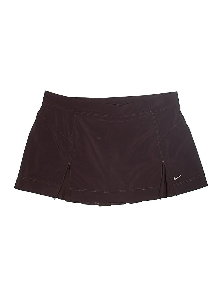 Pre-owned Nike Active Skort In Brown