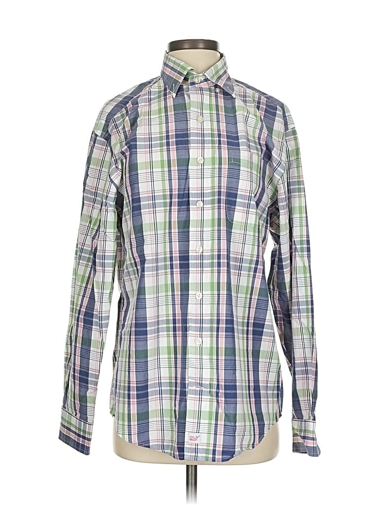 Click to view more detailed imagery on our partner's website Pre-owned Vineyard Vines Long Sleeve Button Down Shirt In Green