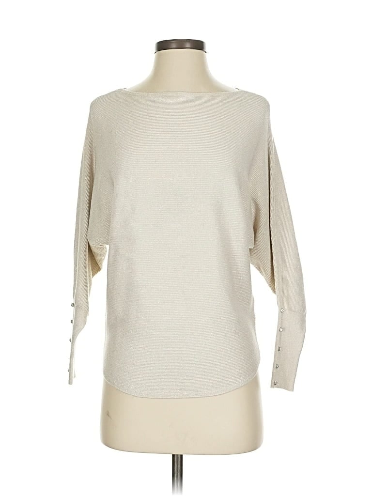 Pre-owned Vila Milano Pullover Sweater In White