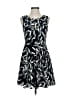 Express 100% Polyester Graphic Black Casual Dress Size 4 - photo 1