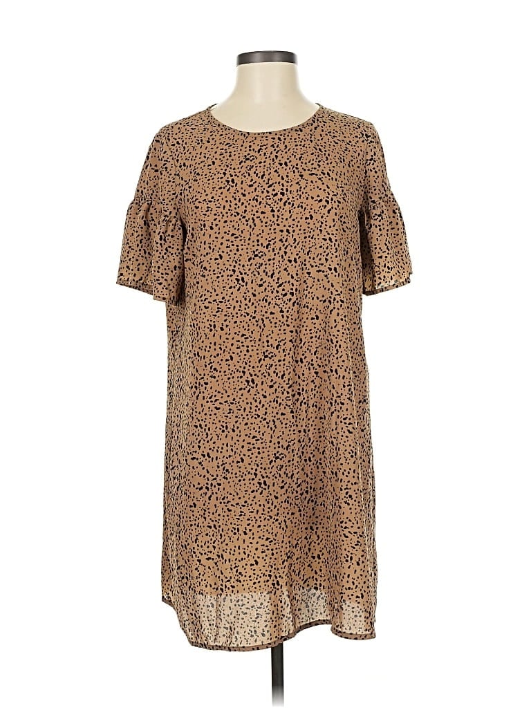 Pre-owned Shein Casual Dress In Brown