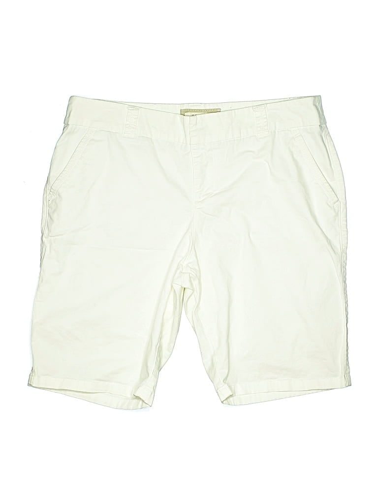 Pre-owned Sonoma Life + Style Khaki Shorts In White