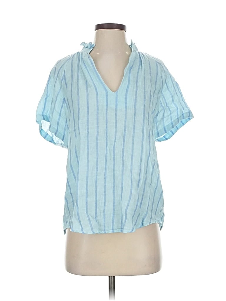 Stark X Short Sleeve Blouse In Blue