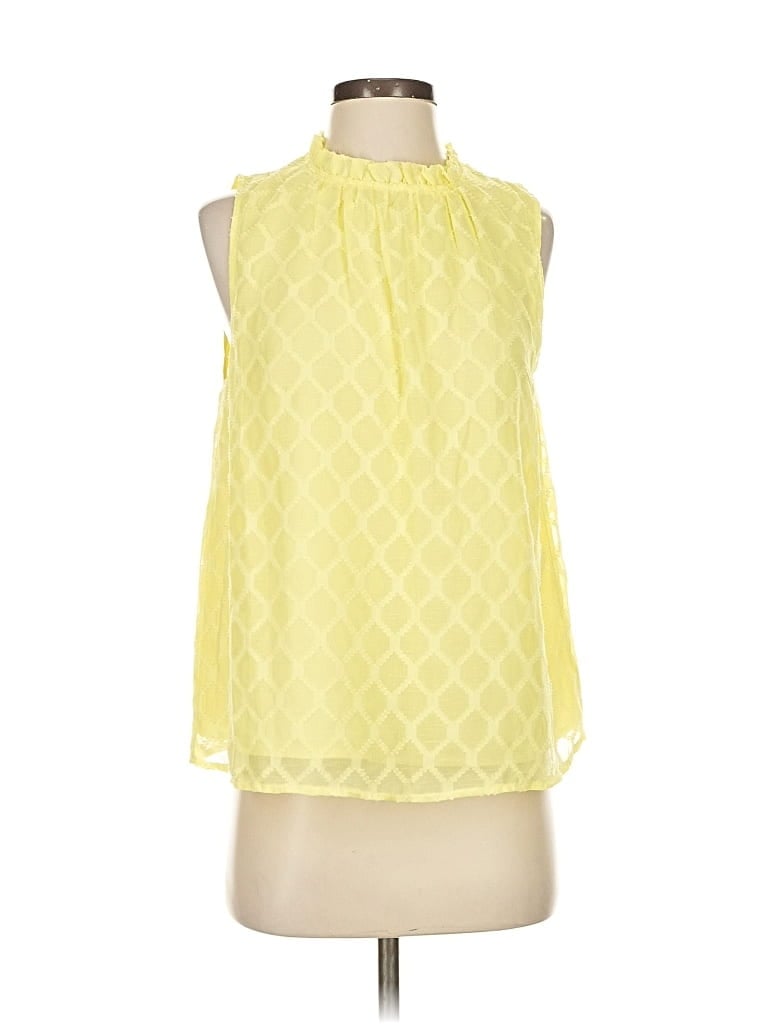 Pre-owned Banana Republic Factory Store Sleeveless Blouse In Yellow