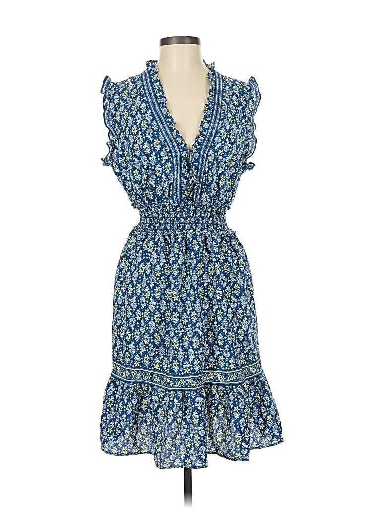 Pre-owned Max Studio Casual Dress In Blue