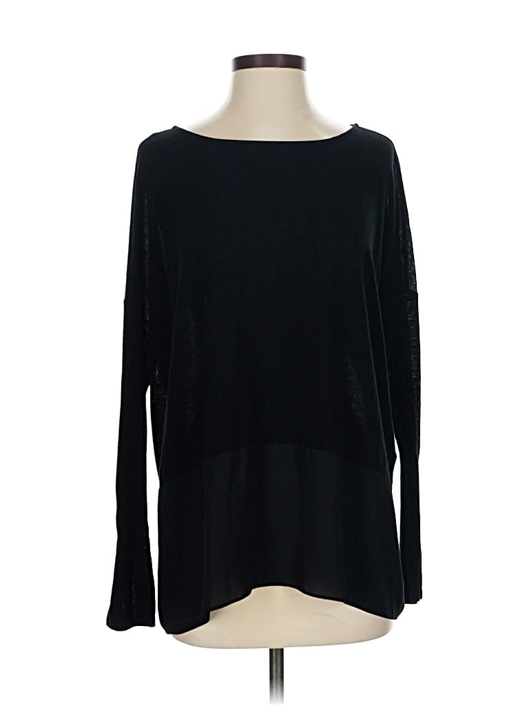 Pre-owned Express 3/4 Sleeve T-shirt In Black