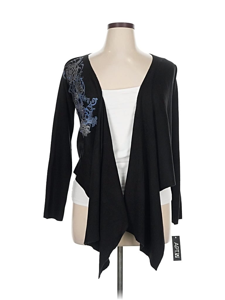Pre-owned Apt. 9 Cardigan Sweater In Black
