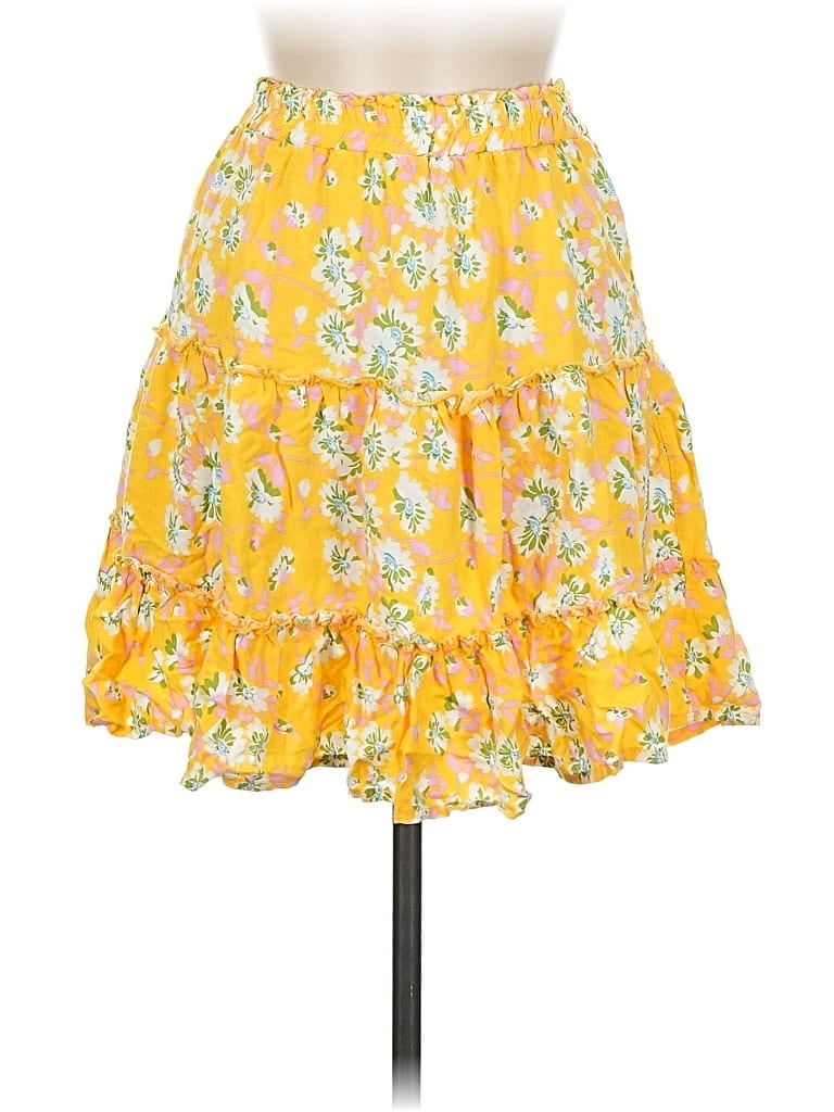 Pre-owned Cynthia Rowley Casual Skirt In Yellow