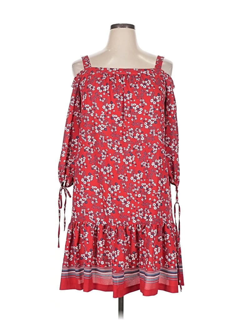 Pre-owned Julian Taylor Casual Dress In Red