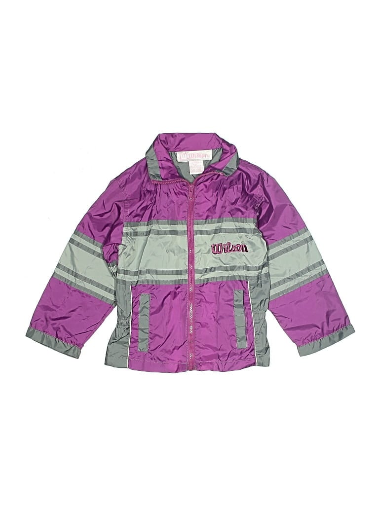 Click to view more detailed imagery on our partner's website Pre-owned Wilson Kids' Raincoat In Purple
