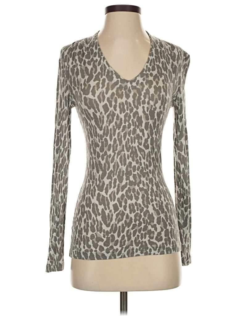 BANANA REPUBLIC Pre-owned Long Sleeve T-shirt In Silver