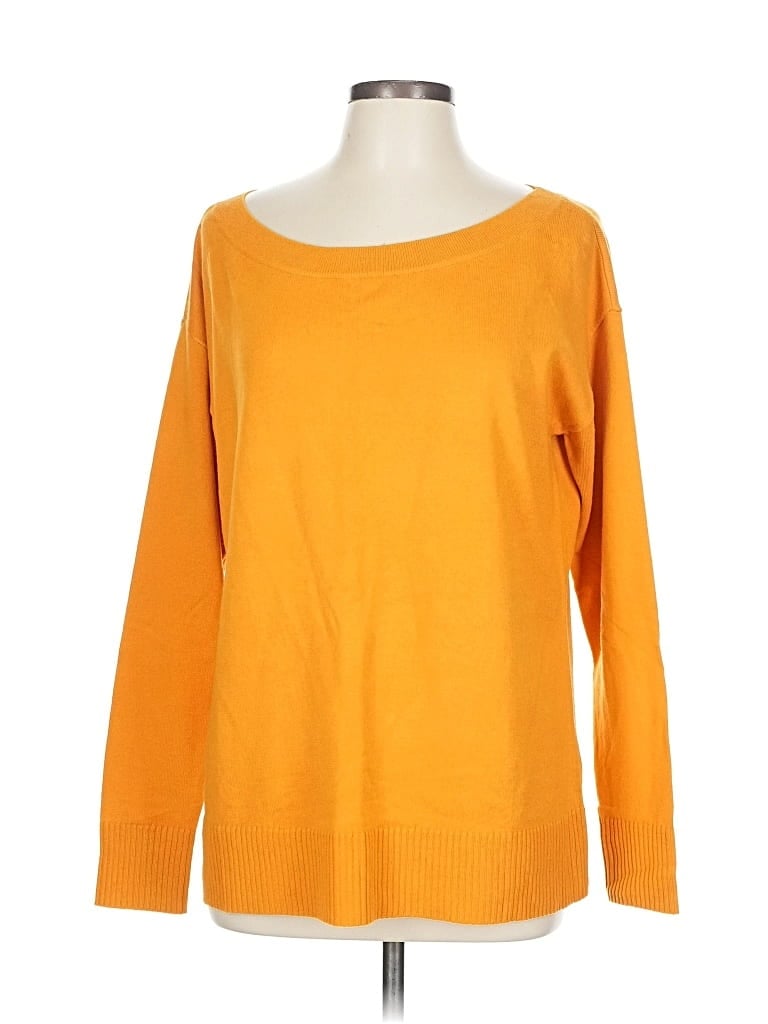 Pre-owned G By Giuliana Rancic Pullover Sweater In Orange