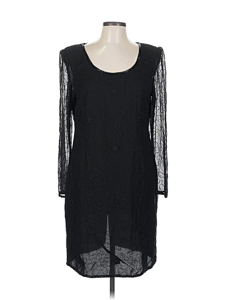 Pre-owned Assorted Brands Cocktail Dress In Black