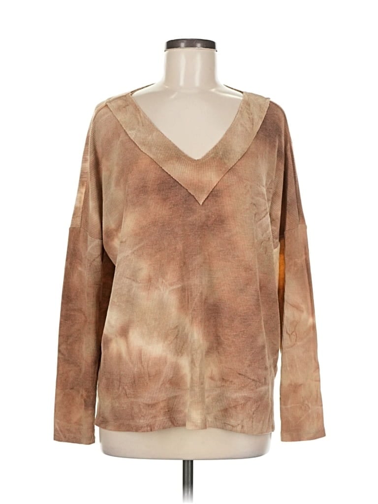 Pre-owned Bke Long Sleeve T-shirt In Brown