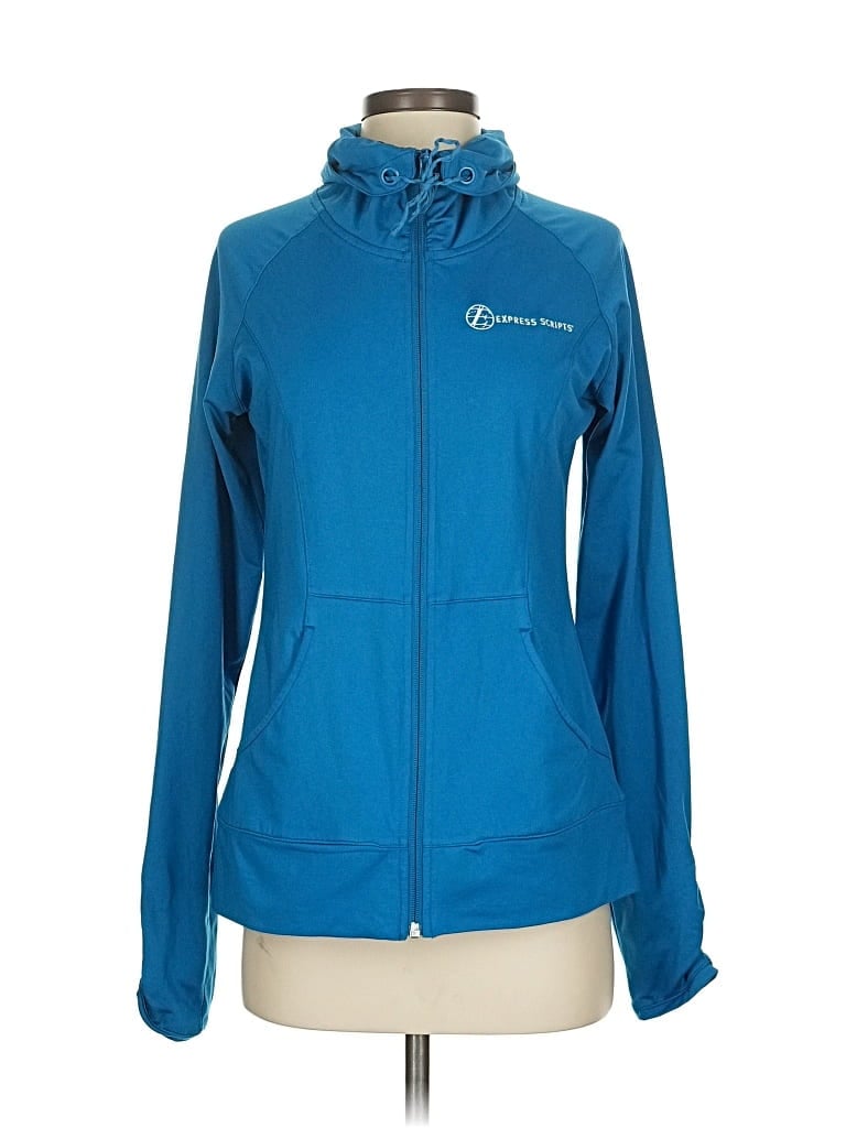 Pre-owned Sport-tek Zip Up Hoodie In Blue