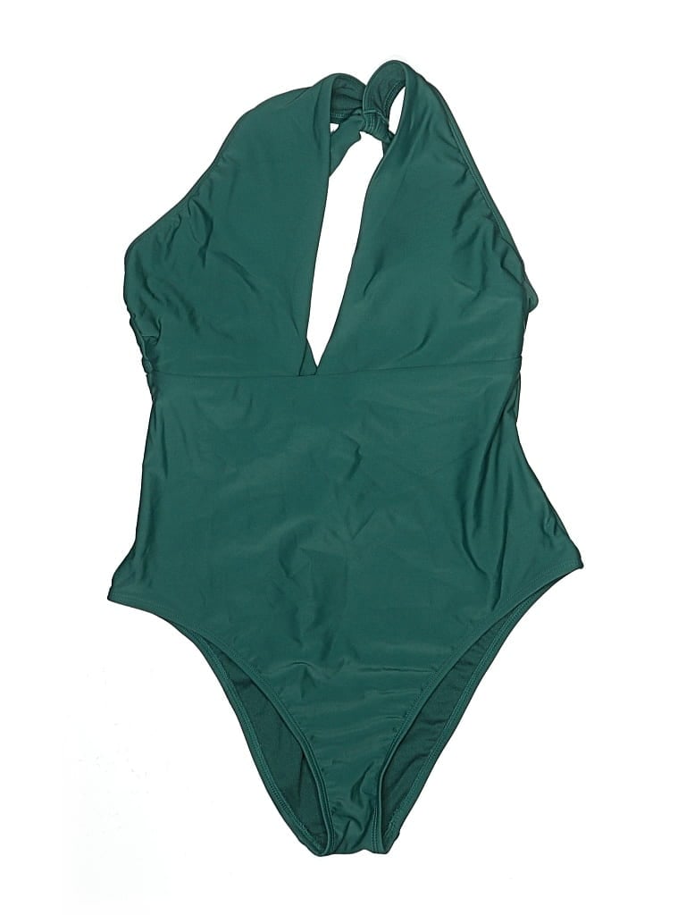 Pre-owned Shade & Shore One Piece Swimsuit In Green