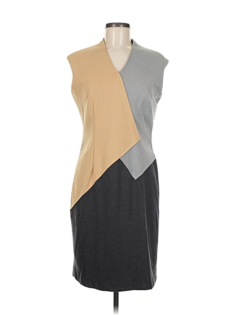 Pre-owned Calvin Klein Casual Dress In Gray