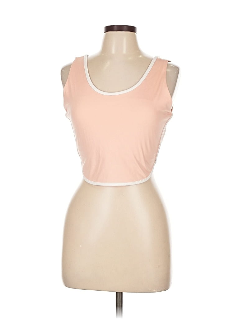 Pre-owned Zelos Tank Top Pink Strapless Neckline Tops