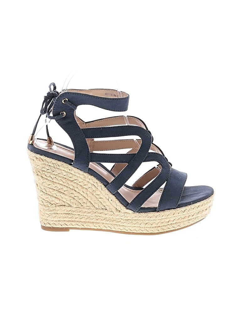 Pre-owned Assorted Brands Wedges In Blue